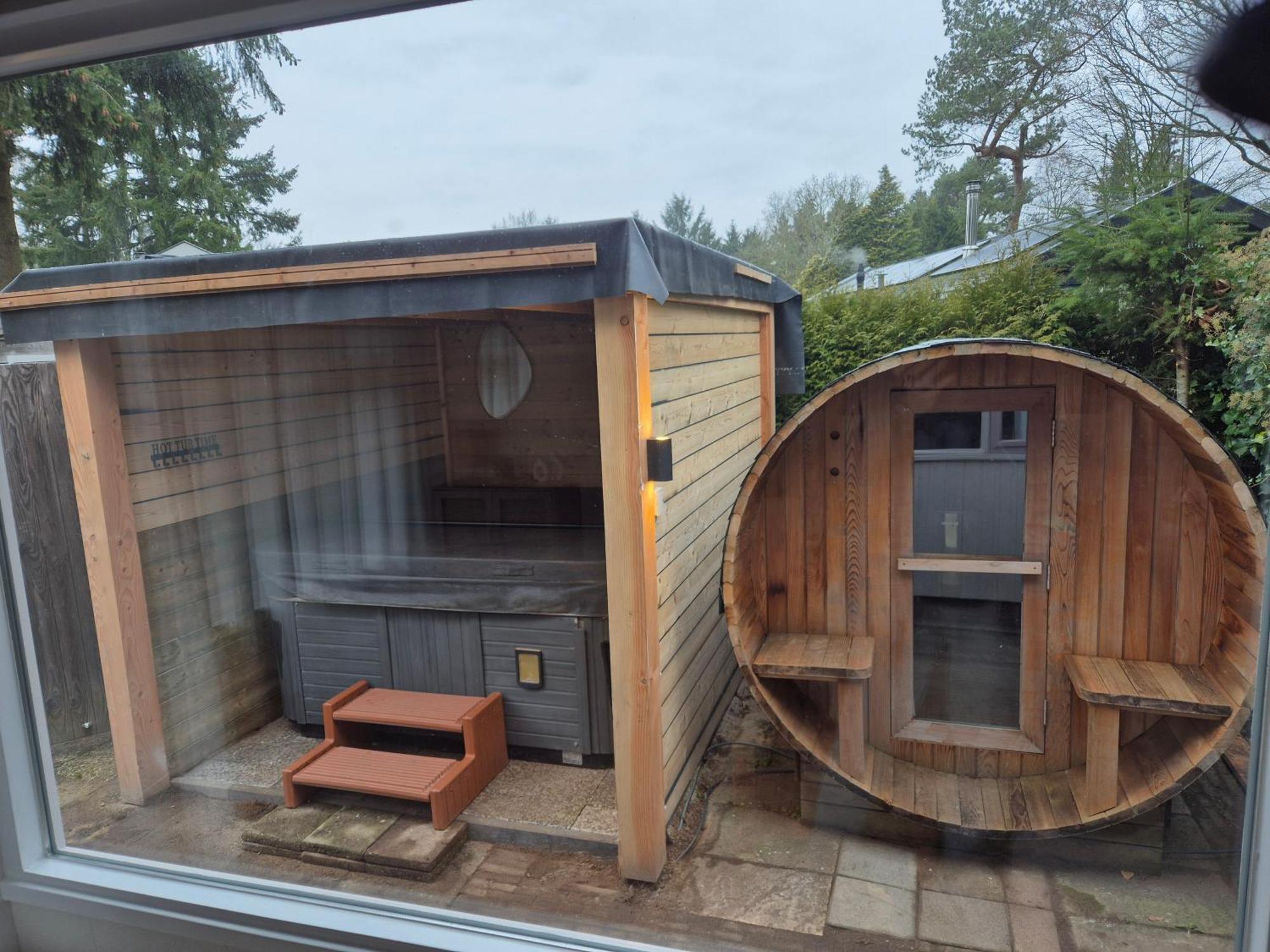 Luxe Boshuisje Met Prive Wellness & Jacuzzi Op De Veluwe إرميلو المظهر الخارجي الصورة